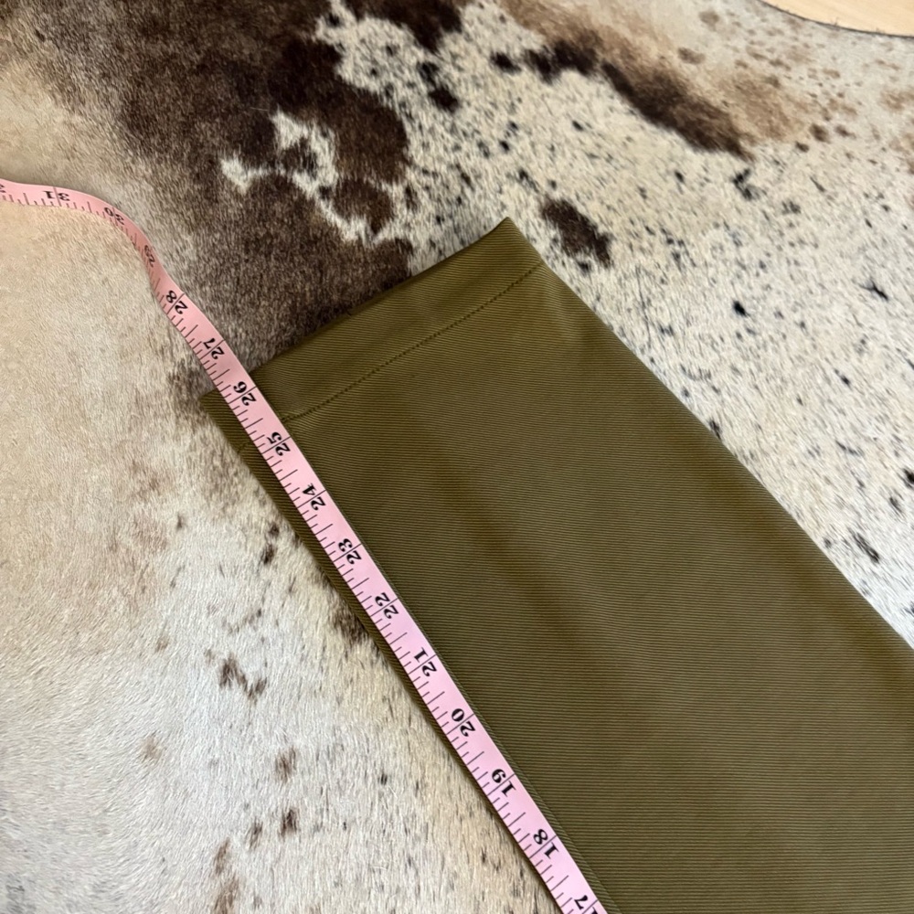 ANTHROPOLOGIE The Essential Slim Moss Green Cargo Pants Size 8 Pristine Cond - Picture 8 of 8